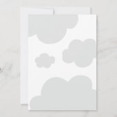 Over the Moon Neutral Baby shower Invitation Kaart (Achterkant)