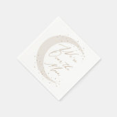 Over the Moon Neutral Baby shower Servet (Hoek)