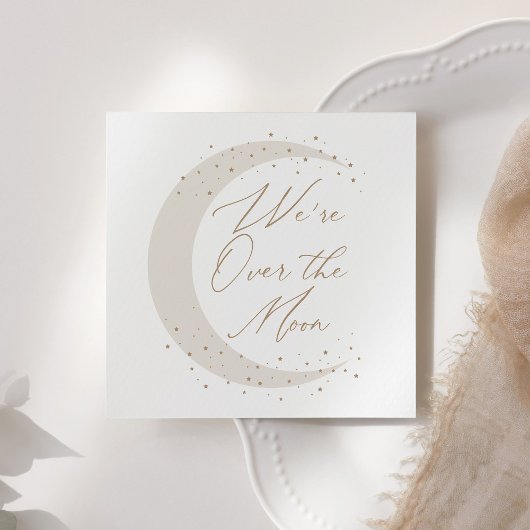 Over the Moon Neutral Baby shower Servet