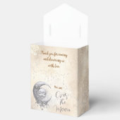 Over the Moon Neutral Baby shower Tent Favor Box Bedankdoosjes (Geopend)