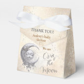 Over the Moon Neutral Baby shower Tent Favor Box Bedankdoosjes (Voorkant Zijde)