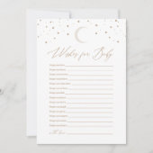 Over the Moon Neutral Baby shower Wensen voor Baby Kaart (Voorkant)