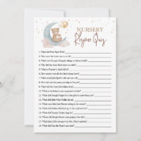 Over the Moon Nursery Rhyme Quiz Game Kaart