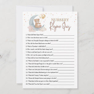 Over the Moon Nursery Rhyme Quiz Game Kaart