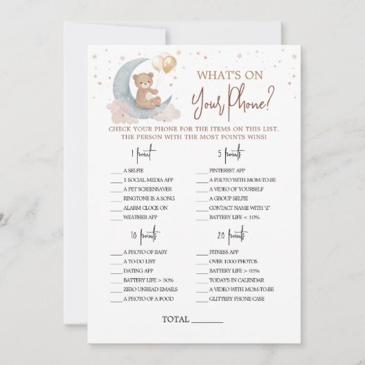 Over the Moon Nursery Wat is er op je telefoon Kaa Kaart (Voorkant)