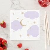 Over the Moon Purple Baby Shower  Servet (Insitu)