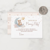 Over The Moon Raad Hoe Groot Is Mamma's Buik Kaart Notitiekaartje (Voorkant / Achterkant in situ)