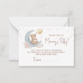 Over The Moon Raad Hoe Groot Is Mamma's Buik Kaart Notitiekaartje (Voorkant)