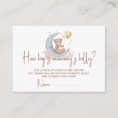 Over the moon raden hoe groot is mama buik Kaart (Voorkant)