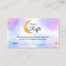 Over the Moon Roze Blau Luierraffle Baby Shower