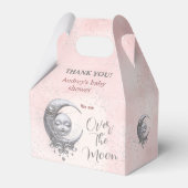 Over The Moon Roze Meisje Baby shower Favor Box Bedankdoosjes (Voorkant Zijde)