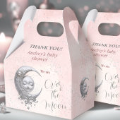 Over The Moon Roze Meisje Baby shower Favor Box Bedankdoosjes