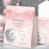 Over The Moon Roze Meisje Baby shower Tent Favor B Bedankdoosjes