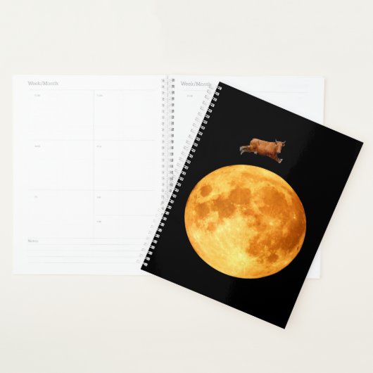 Over The Moon Spiraalschriftboek Planner (Display)