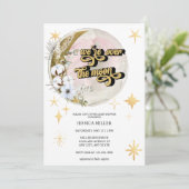 Over the Moon | Ster Babyshower Kaart (Staand voorkant)