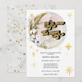 Over the Moon | Ster Babyshower Kaart (Voorkant / Achterkant)