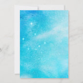 Over the Moon Sterrennacht Baby shower Uitnodiging (Achterkant)