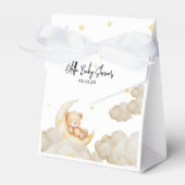 Over The Moon Teddy Bear  Stars Baby Shower Bedankdoosjes (Voorkant Zijde)