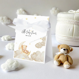 Over The Moon Teddy Bear  Stars Baby Shower Bedankdoosjes