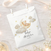 Over the Moon Teddybeer Babyshower Bedankzakje (Geknipt)