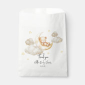 Over the Moon Teddybeer Babyshower Bedankzakje (Voorkant)