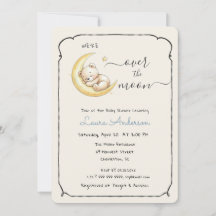 Over The Moon Teddybeer Babyshower