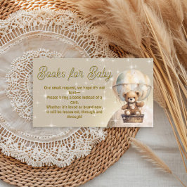 Over the Moon Teddybeer Boeken voor Baby Informatiekaartje
