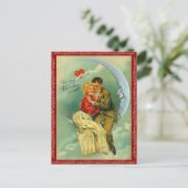 Over the Moon voor jou Valentijn Briefkaart (Staand voorkant)