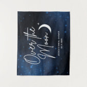 Over The Moon Vrijgezellenfeest Achtergrond Gepers Wandkleed (Voorkant)