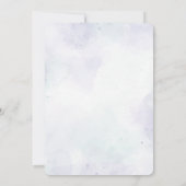 Over the Moon Waterverf Baby shower Invitation Kaart (Achterkant)