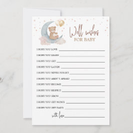 Over the Moon Well Wensen voor de Baby kaart