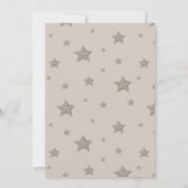 Over the Moon Whale Boho Baby shower Kaart (Achterkant)