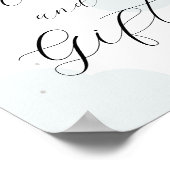 Over the Moon Zilveren en Blauwe Kaarten en Cadeau Poster (Hoek)