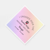 Over The Rainbow Bridge Custom Pet Memorial Servet (Hoek)