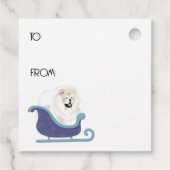 OVER THE RIVER Cream Chow cadeau labels voor en ac (Achterkant)