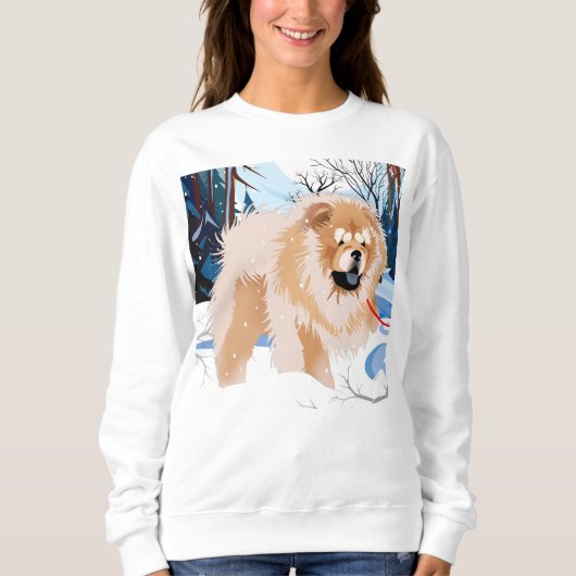 OVER THE RIVER Red Chow shirten alle stijlen Trui (Voorkant)