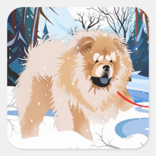 OVER THE RIVER Red Chow stickers 2 maten