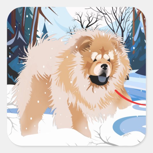 OVER THE RIVER Red Chow stickers 2 maten (Voorkant)