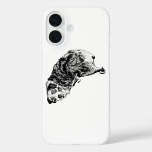 Over-the-Shoulder Australische Hond Telefoonhoes iPhone 16 Hoesje