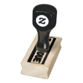 "OVER TIJD" Houten Stempel met Rubbersnor (Stempel)