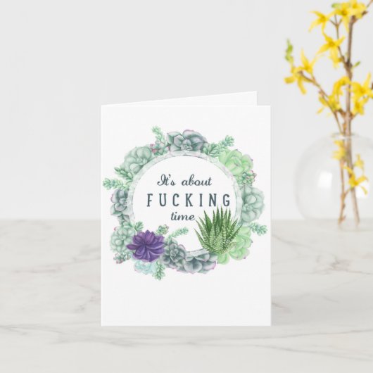 Over Tijd - ontwerp door rust Kaart (Gele Bloem)