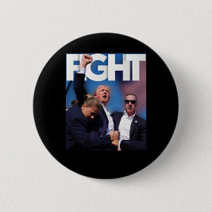 Over Trump Fight for America Trump Undefeable 3 Ronde Button 5,7 Cm