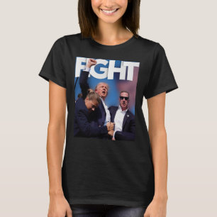 Over Trump Fight for America Trump Undefeable 3 T-shirt