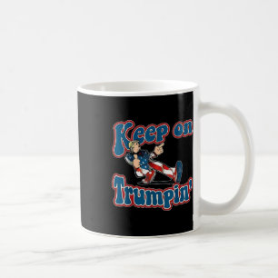over Trumpin Trump voor President 2024 USA Flag Vi Koffiemok