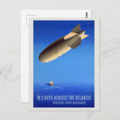 Over twee dagen aan de overkant van de Atlantische Briefkaart (Voorkant / Achterkant)