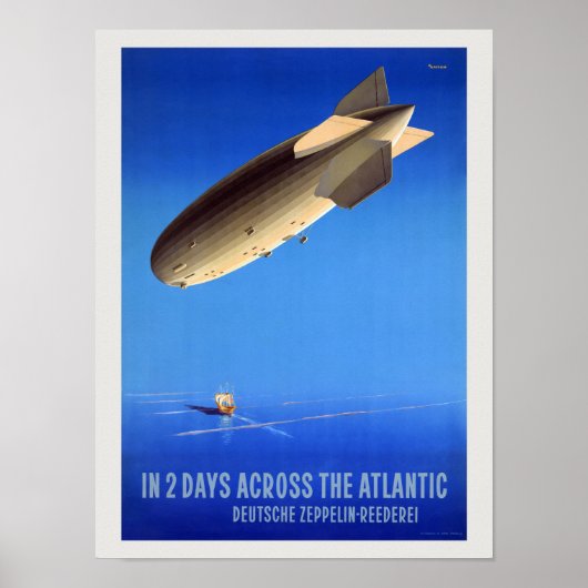 Over twee dagen aan de overkant van de Atlantische Poster (Voorkant)