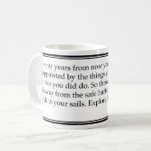 "Over twintig jaar..." Mok (Voorkant links)