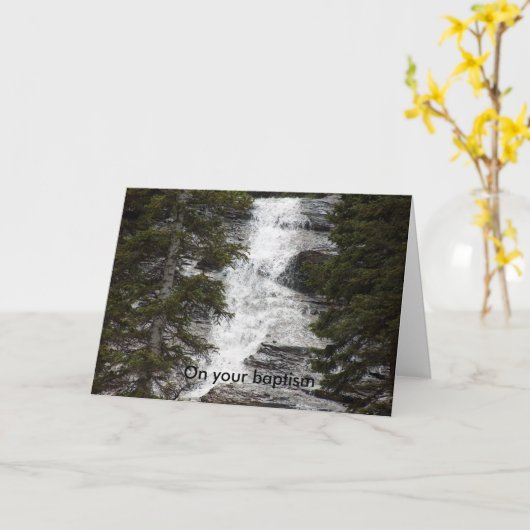 Over uw doop kaart (Gele Bloem)