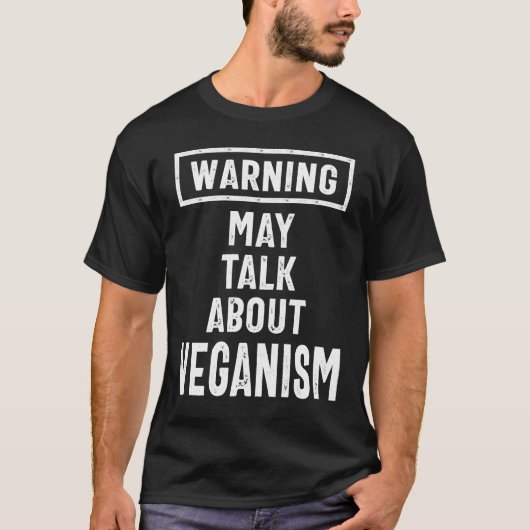 Over Veganisme praten T-shirt (Voorkant)