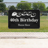 Over verkoop Happy 40th Birthday Spandoek (Insitu)